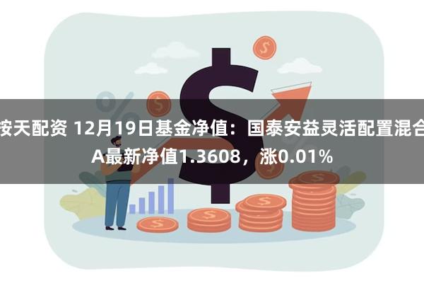 按天配资 12月19日基金净值：国泰安益灵活配置混合A最新净值1.3608，涨0.01%